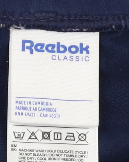 Womens UK Size S Reebok Regular Fit Jogger Blue Trousers