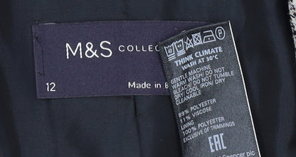 Womens UK Size 12 Marks and Spencer Regular Grey Blazer