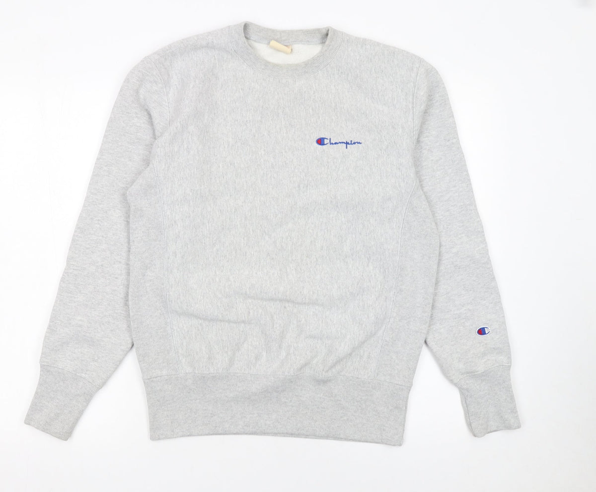Mens UK Size S Champion Grey Pullover Sweatshirt