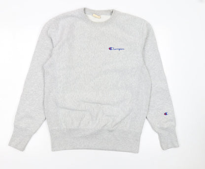 Mens UK Size S Champion Grey Pullover Sweatshirt