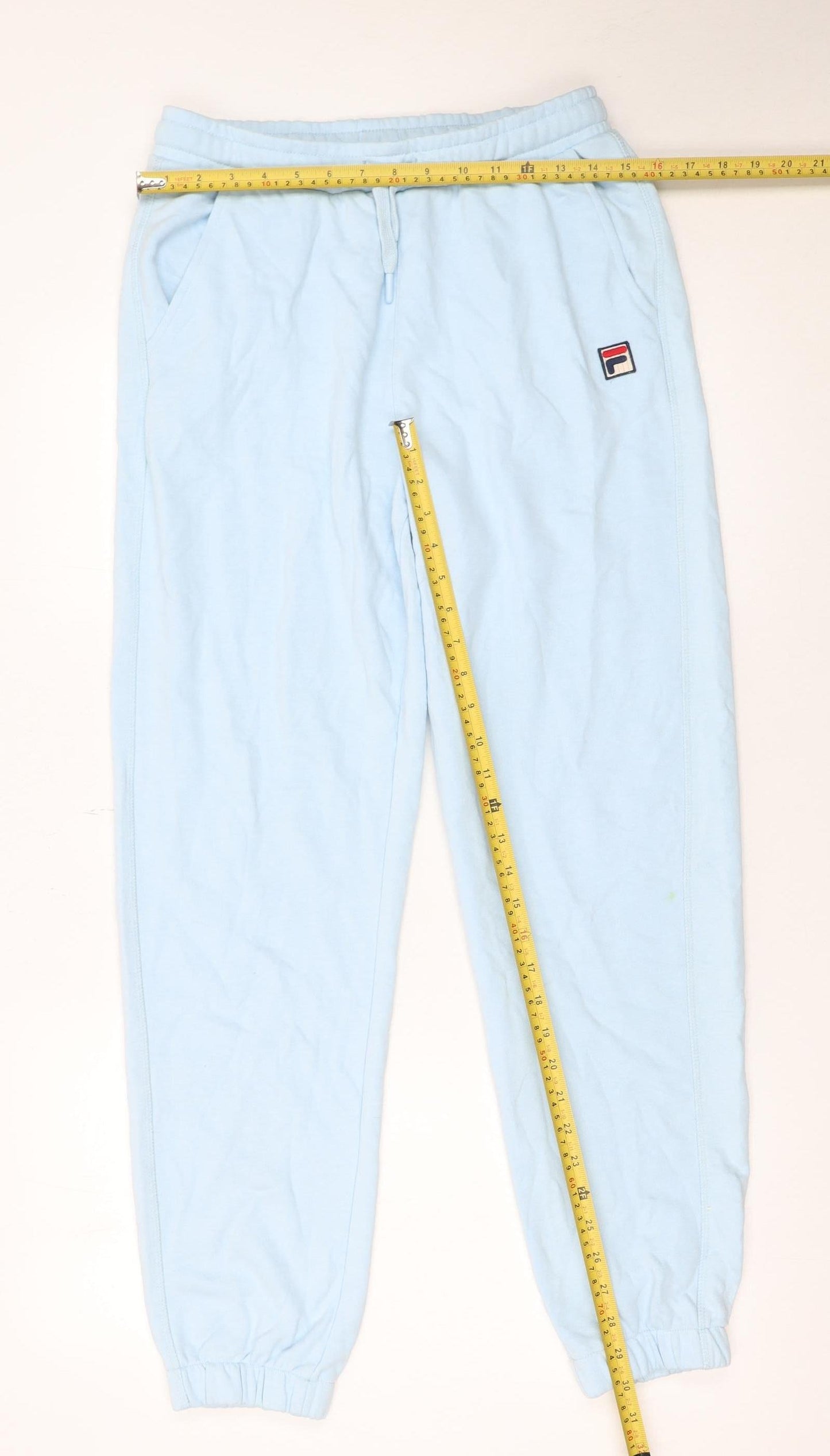 Mens UK Size S FILA Regular Fit Jogger Blue Trousers