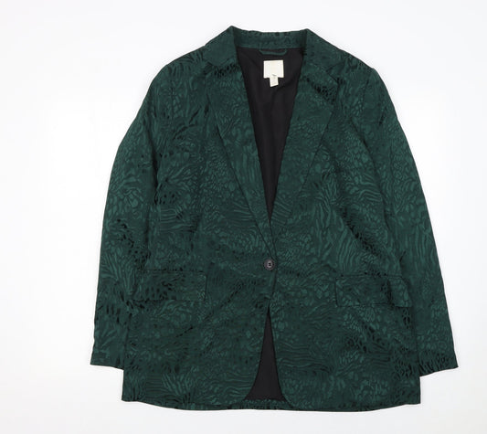 Womens UK Size 16 H&M Regular Green Blazer