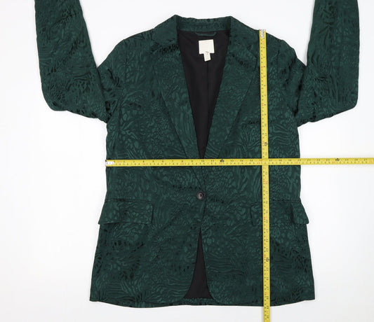 Womens UK Size 16 H&M Regular Green Blazer