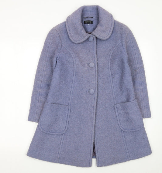 Womens UK Size 8 Topshop Purple Overcoat