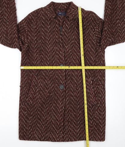 Womens UK Size 12 Marks and Spencer Brown Overcoat