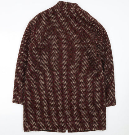 Womens UK Size 12 Marks and Spencer Brown Overcoat