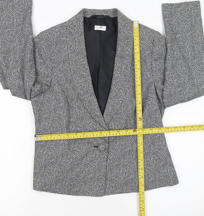 Womens UK Size 12 Minuet Petite Petites Black Blazer