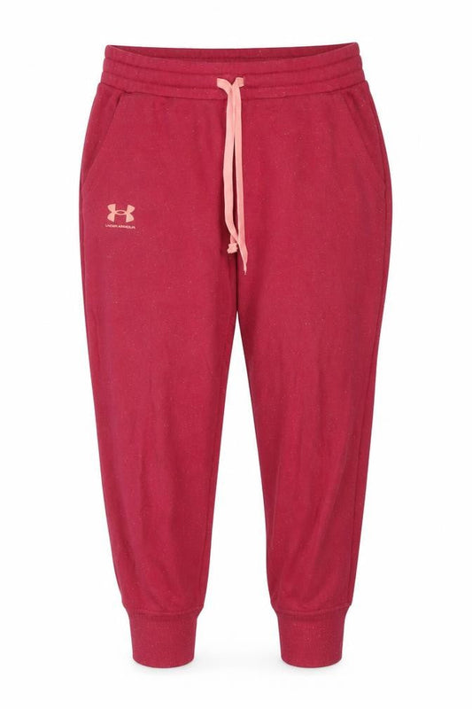 Womens UK Size L Under armour Relaxed Fit Jogger Red Trousers