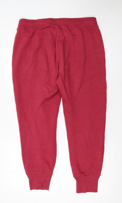 Womens UK Size L Under armour Relaxed Fit Jogger Red Trousers