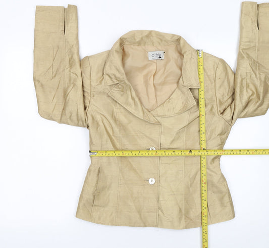 Womens UK Size 10 Oltre Regular Beige Suit Jacket
