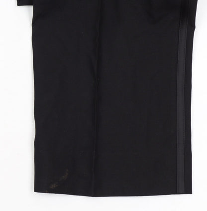 Mens UK Size 38 in NEXT Regular Fit Dress Pants Black Trousers