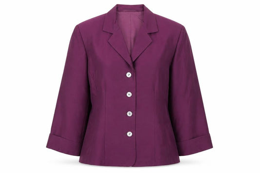 Womens UK Size 10 Platinum Purple Classic Blouse