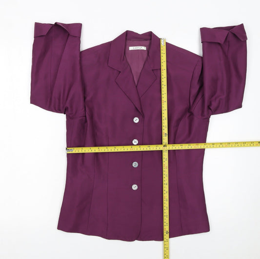 Womens UK Size 10 Platinum Purple Classic Blouse
