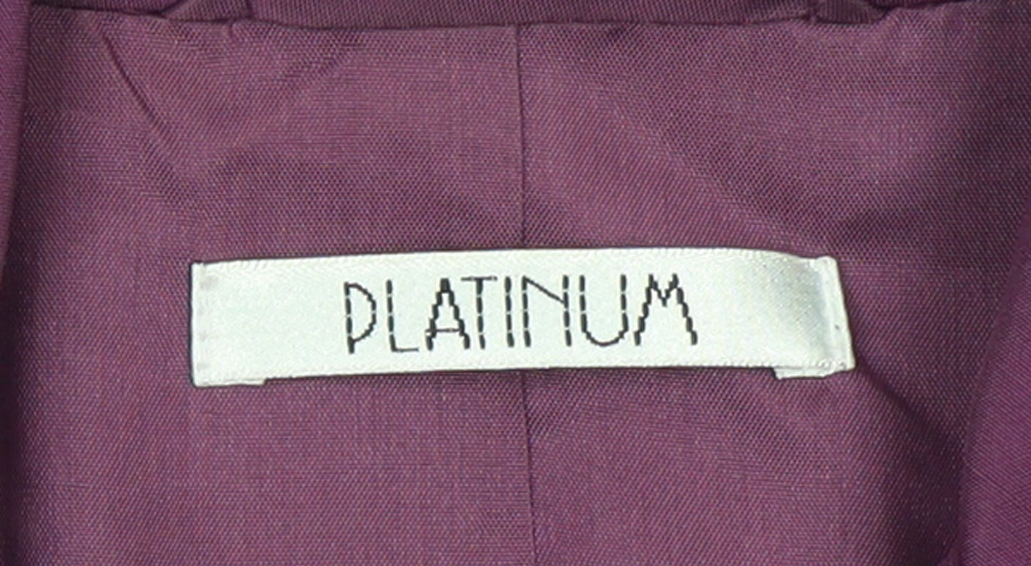 Womens UK Size 10 Platinum Purple Classic Blouse