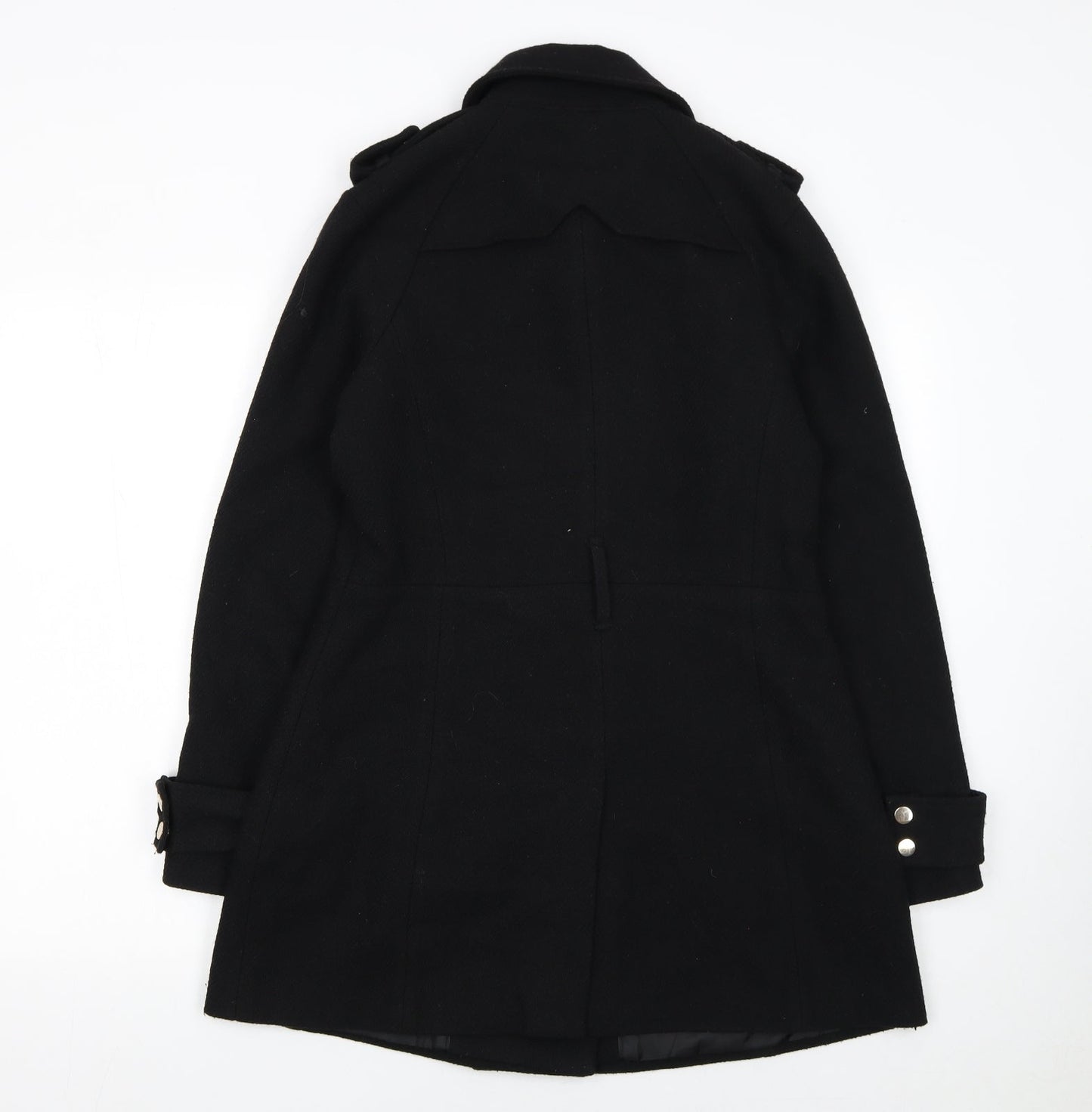 Womens UK Size 12 Warehouse Black Pea Coat
