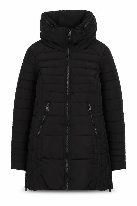 Womens UK Size 6 NEXT Black Puffer Jacket