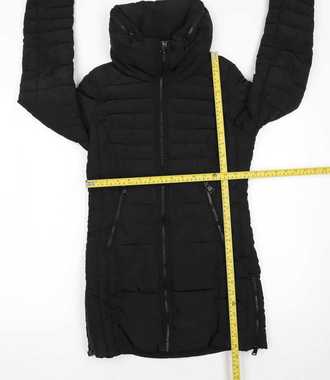 Womens UK Size 6 NEXT Black Puffer Jacket