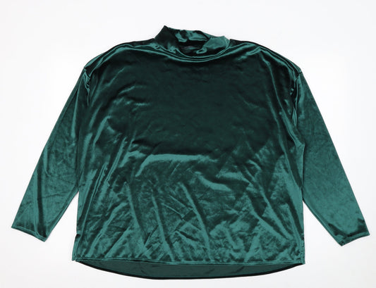 Womens UK Size 18 Marks and Spencer Green Basic Blouse