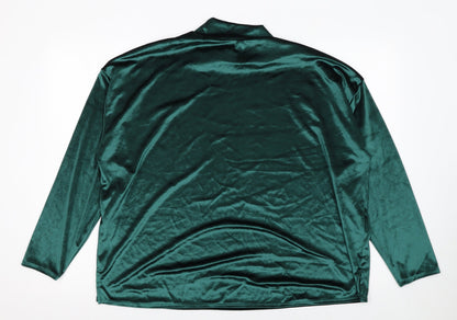 Womens UK Size 18 Marks and Spencer Green Basic Blouse