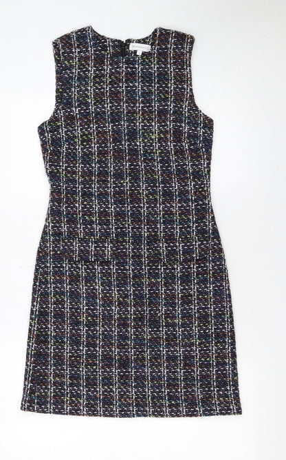 Paper Dolls Women’s Multicoloured Tweed Shift Dress Size 10 Sleeveless