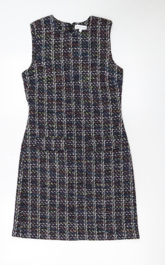 Paper Dolls Women’s Multicoloured Tweed Shift Dress Size 10 Sleeveless