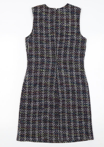 Paper Dolls Women’s Multicoloured Tweed Shift Dress Size 10 Sleeveless