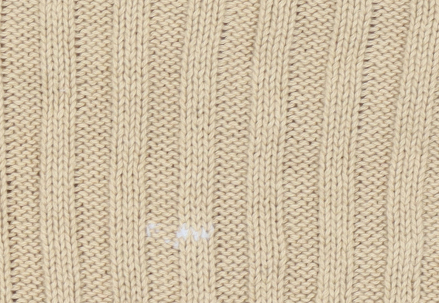 Stradivarius Women Beige Rib Knit Crew Neck Cotton Jumper Size S