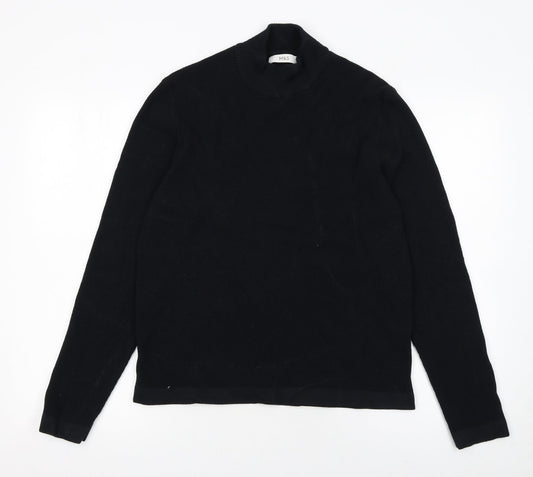 Mens UK Size M Marks and Spencer Black Pullover Jumper