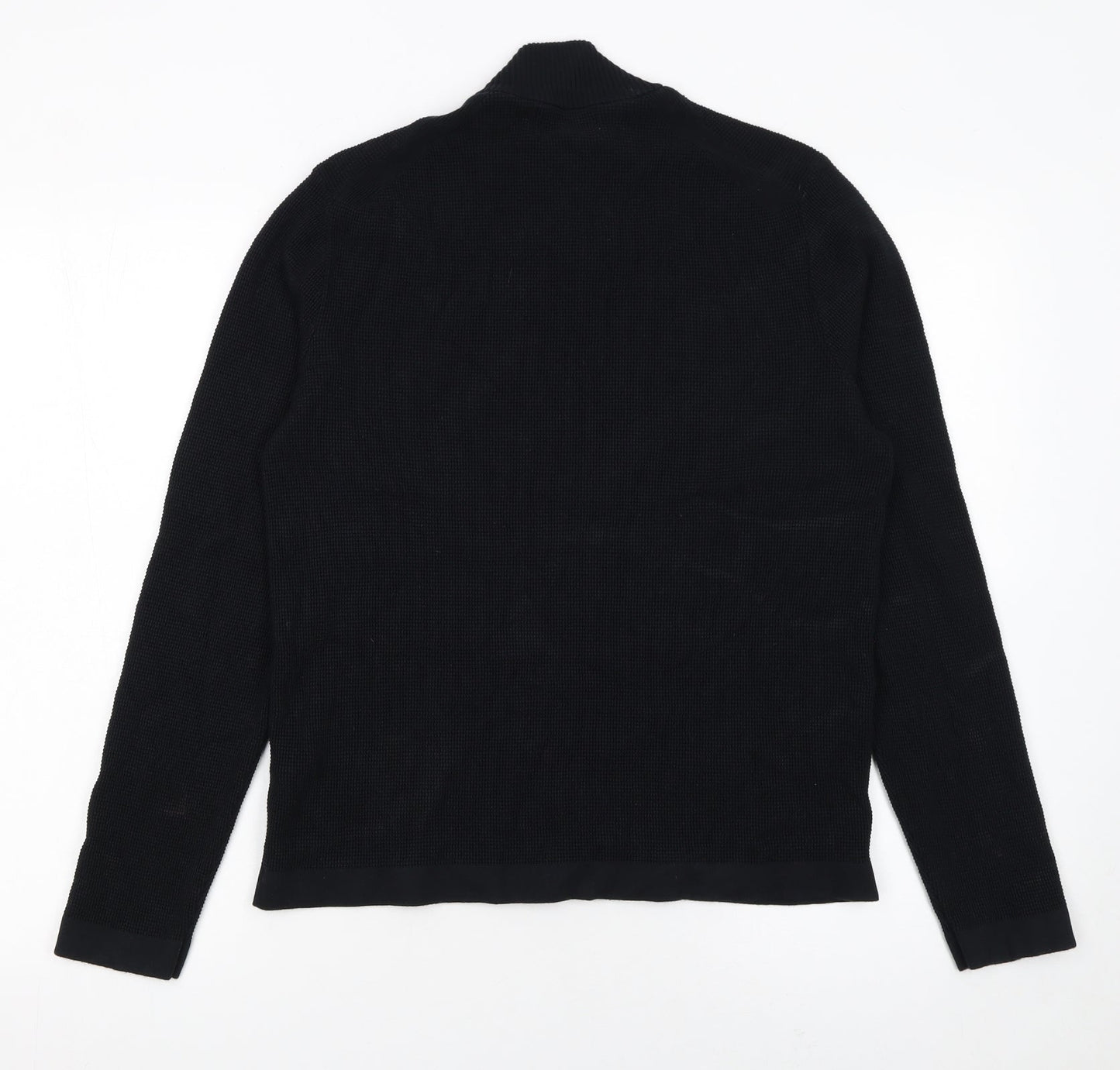 Mens UK Size M Marks and Spencer Black Pullover Jumper