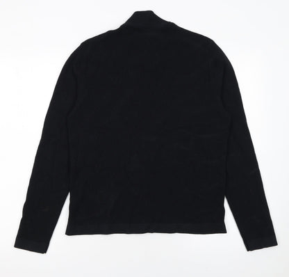 Mens UK Size M Marks and Spencer Black Pullover Jumper