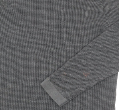 Mens UK Size M Marks and Spencer Black Pullover Jumper