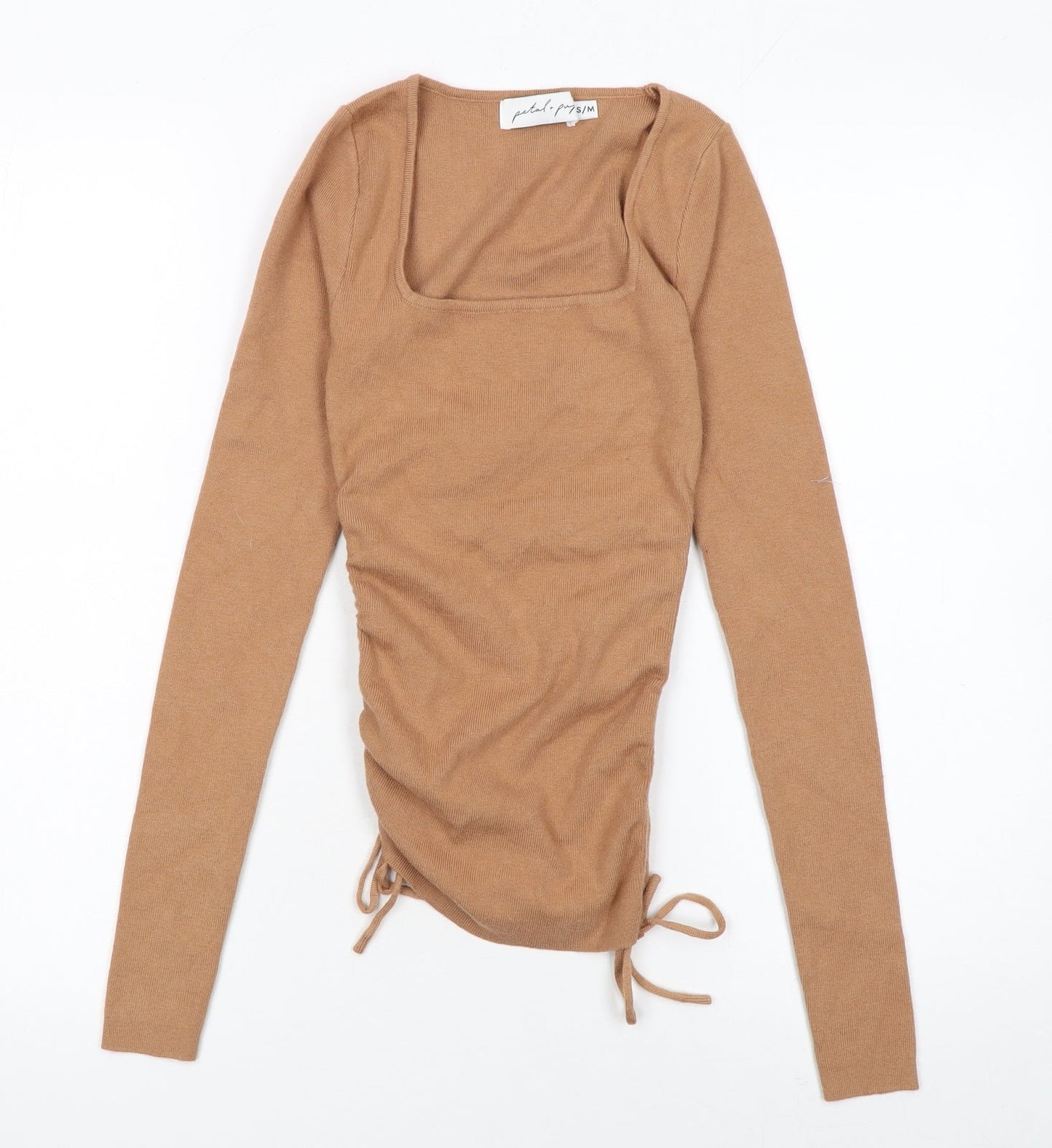 Womens UK Size S Petal + Pup Beige Pullover Jumper