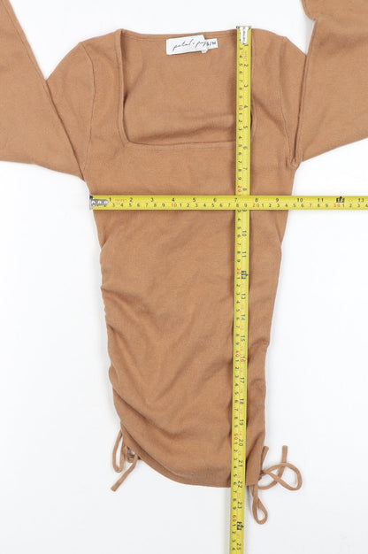 Womens UK Size S Petal + Pup Beige Pullover Jumper