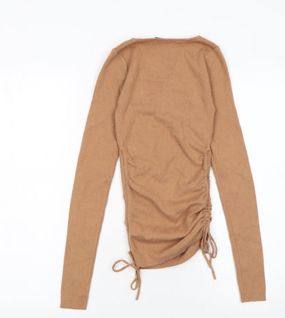Womens UK Size S Petal + Pup Beige Pullover Jumper