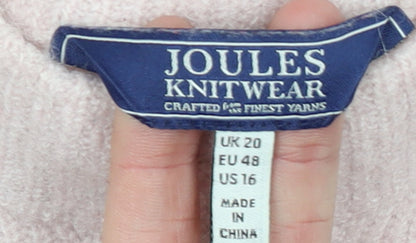 Womens UK Size 20 Joules Pink Pullover Jumper