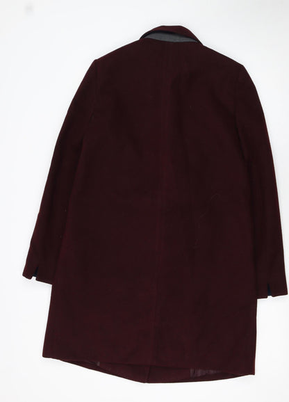 Womens UK Size 10 Topshop Brown Overcoat