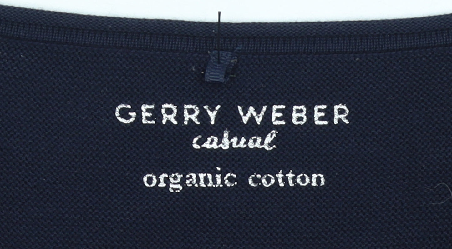 Womens UK Size 10 Gerry Weber Blue Pullover Jumper