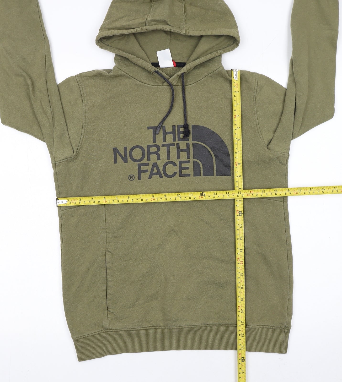 Womens UK Size S The North Face Green Pullover Hoodie