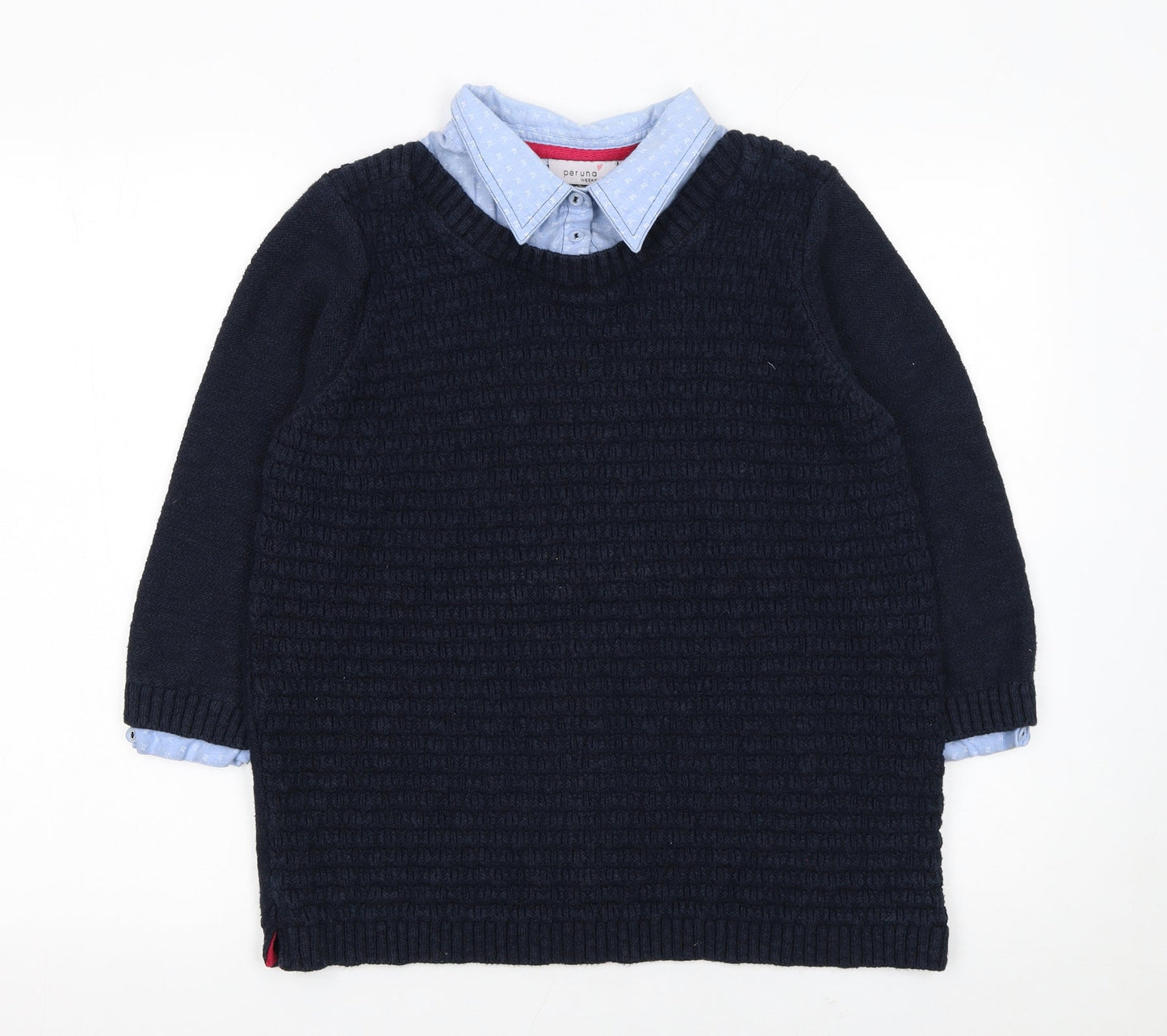 Womens UK Size 16 Marks and Spencer Blue Pullover Jumper