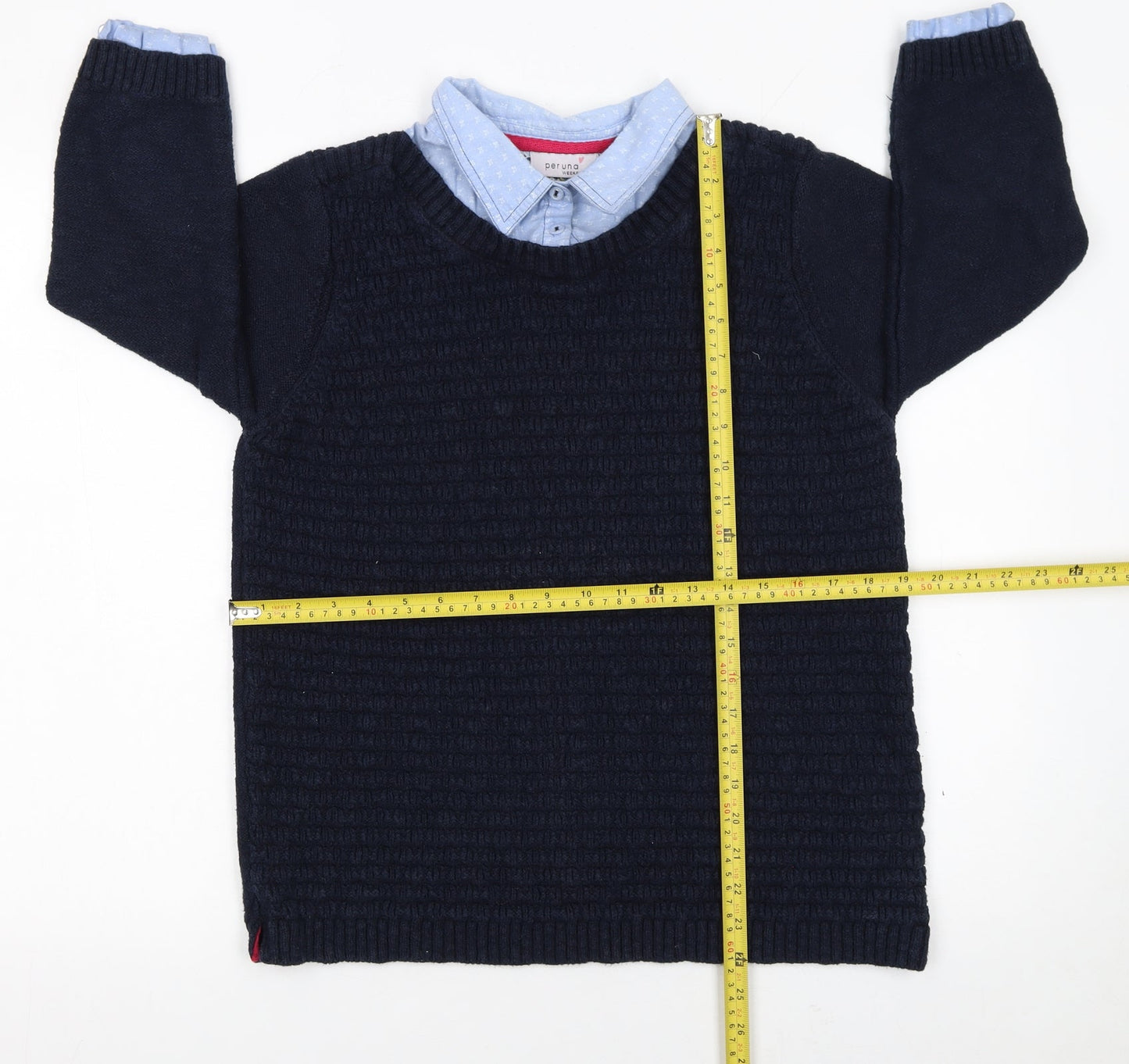Womens UK Size 16 Marks and Spencer Blue Pullover Jumper