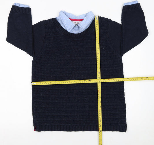 Womens UK Size 16 Marks and Spencer Blue Pullover Jumper