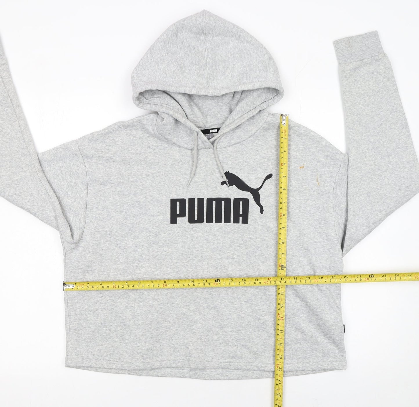 Womens UK Size M PUMA Grey Pullover Hoodie