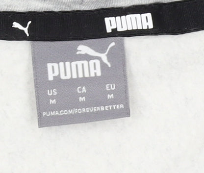 Womens UK Size M PUMA Grey Pullover Hoodie