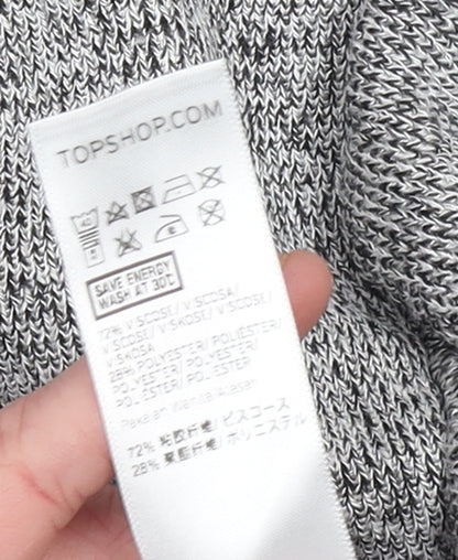 Womens UK Size 8 Topshop Grey Pullover Jumper