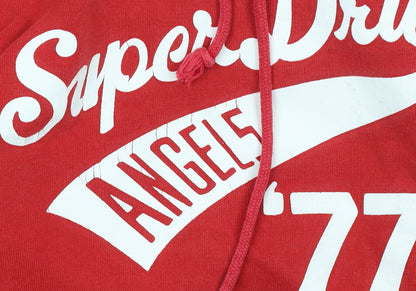 Womens UK Size S Superdry Red Pullover Hoodie