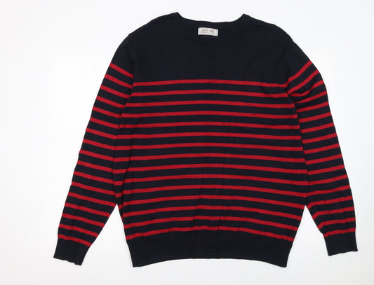 Mens UK Size L TU Blue Pullover Jumper