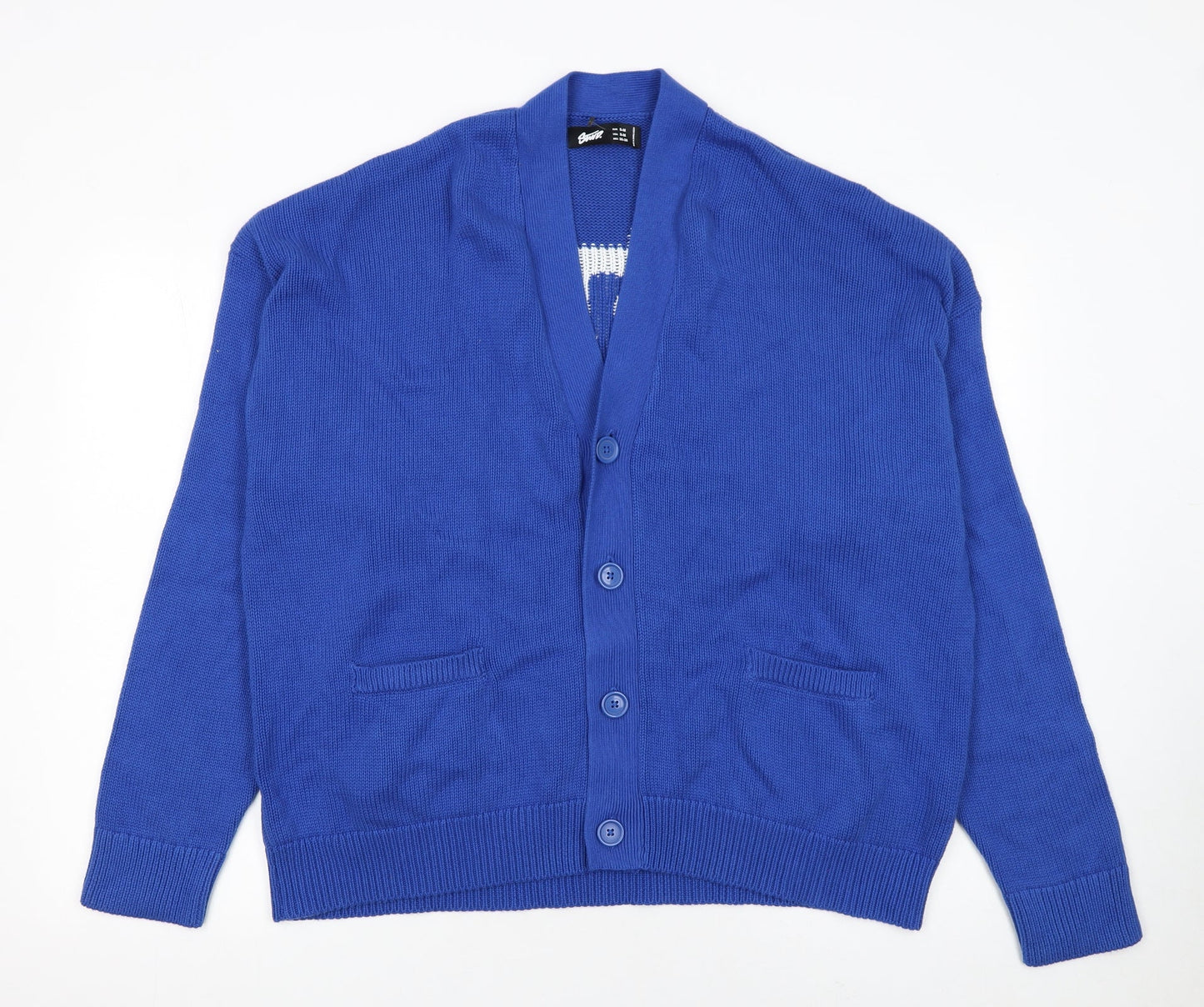 Womens UK Size S Stussy Blue Cardigan Jumper