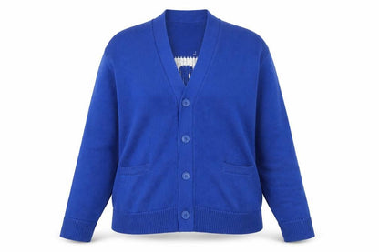 Womens UK Size S Stussy Blue Cardigan Jumper