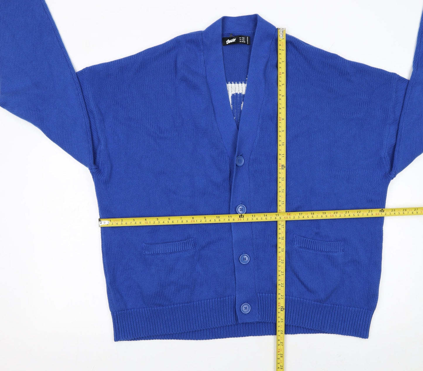 Womens UK Size S Stussy Blue Cardigan Jumper