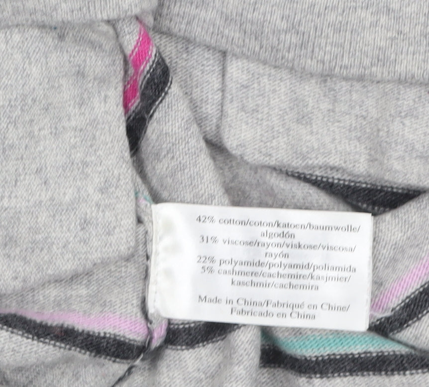 Womens UK Size 10 Laura Ashley Grey Pullover Jumper